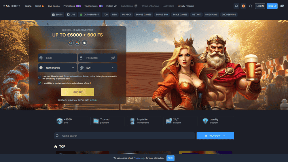 monixbet casino zonder cruks